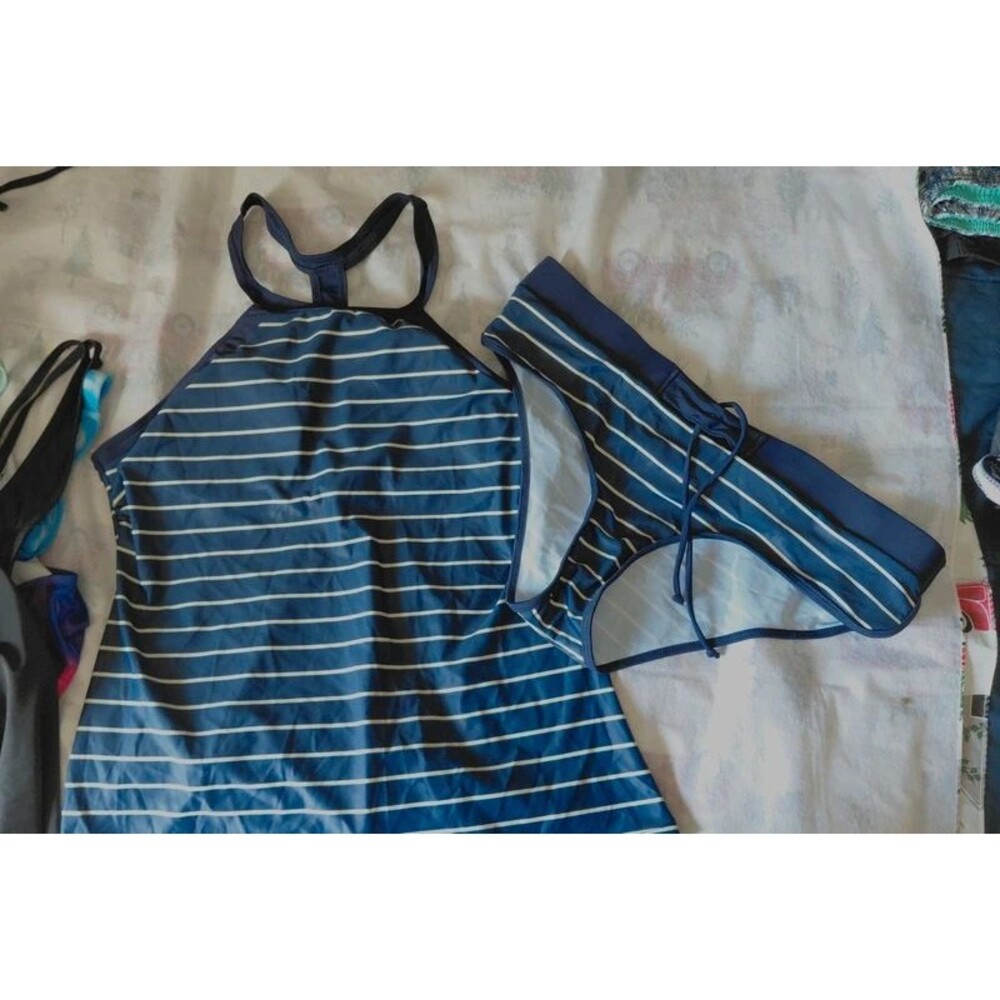 Belawave High neck halter tankini set-XL
